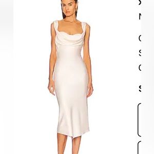 Michael Costello x Revolve Kylen Cream dress!